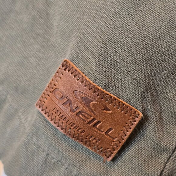 O'NEILL Olive Green Cargo Jacket Military Style sz M - Picture 6 of 9